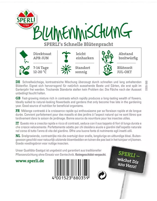 Blumenmischung 'Schnelle Blütenpracht'