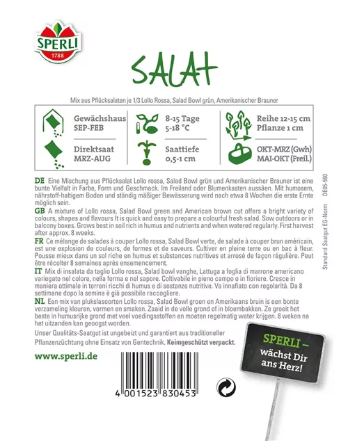 Salatmix aus 3 Sorten