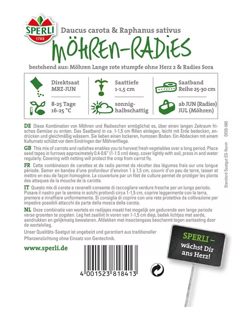 Möhre-Radies-Kombination