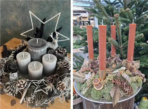 Workshop Adventskranz im Oldenburger Wohngarten in Etzhorn