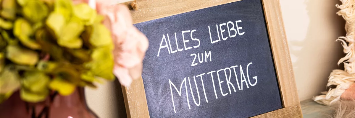Muttertag - Beschriebene Tafel