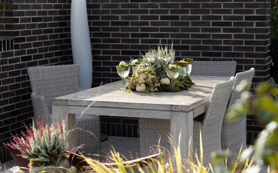 Hübsch dekoriert - Gartenmöbel passen einfach immer