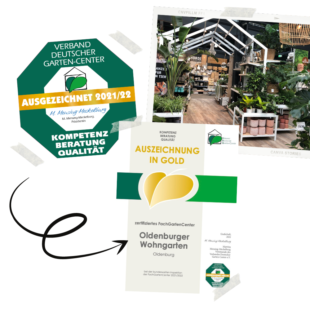 Wir sind ausgezeichnet! - Fachgartencenter in Oldenburg