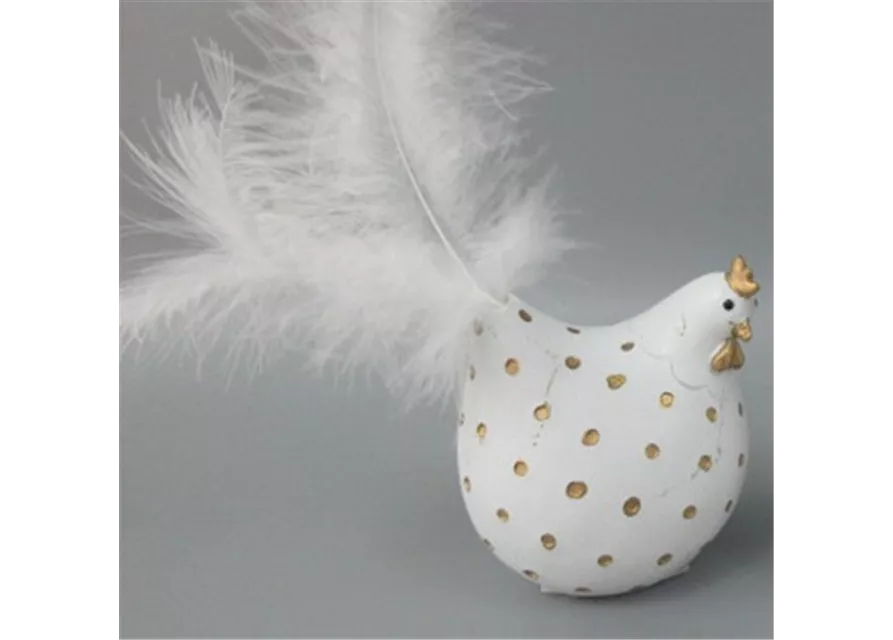 Huhn Dots mit Feder - Kopie