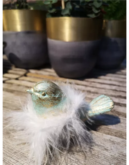 Vögelchen mit Federkranz in 2 Größen