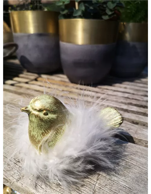 Vögelchen mit Federkranz in 2 Größen