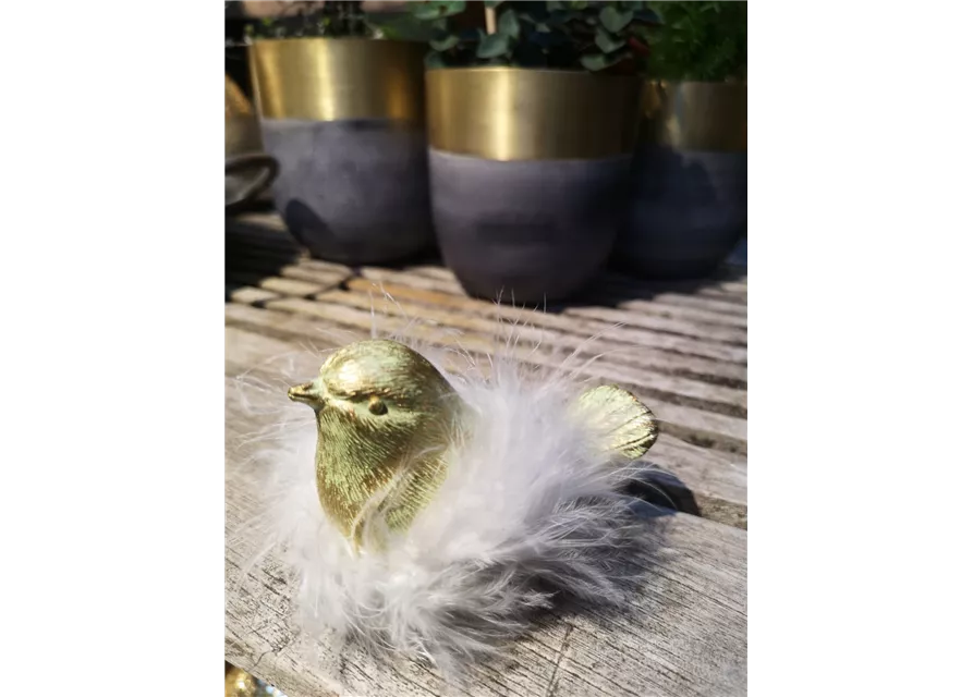 Vögelchen mit Federkranz in 2 Größen