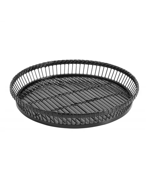 Bambus Tablett in schwarz von NORDAL D 37 cm