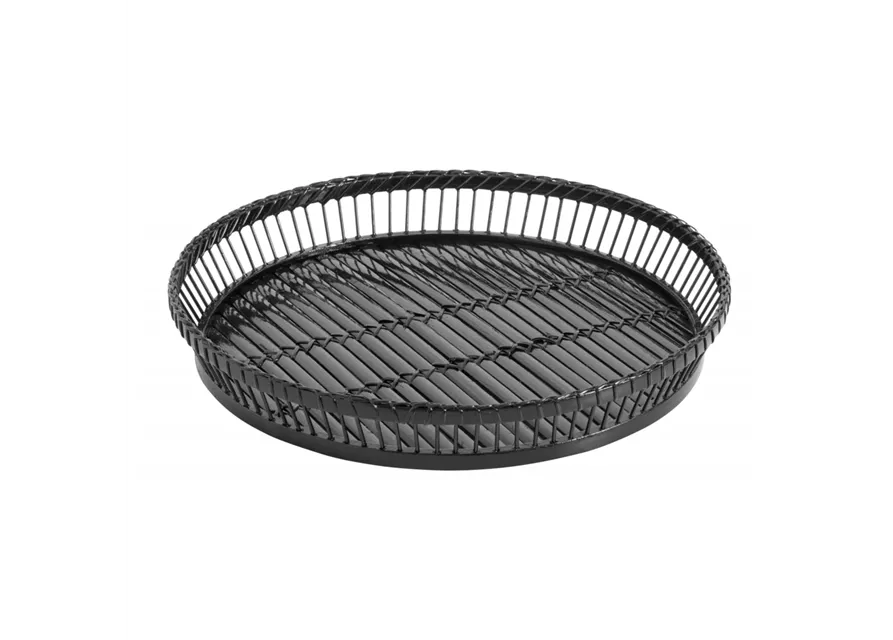 Bambus Tablett in schwarz von NORDAL D 37 cm