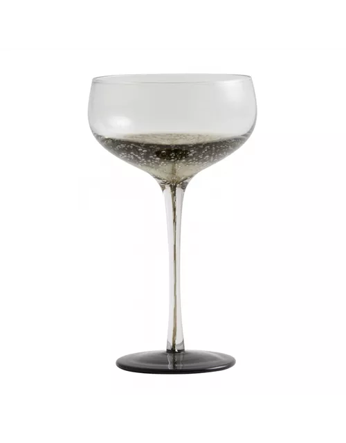 Bobble Cocktailglas mit schwarzem Fuß von NORDAL Champagnerschale