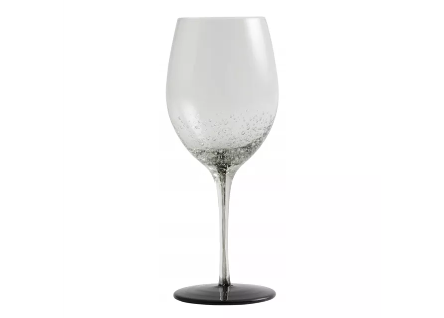 Bobble Weinglas mit schwarzem Fuß von NORDAL
