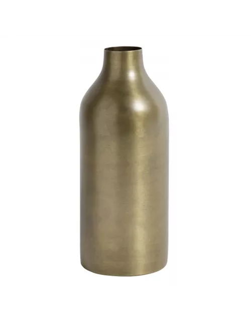 Vase von NORDAL bronzefarben H 23 cm schmale Flaschenform
