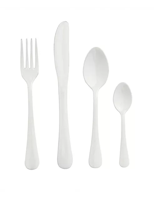 Weißes Besteckset Purity von NORDAL