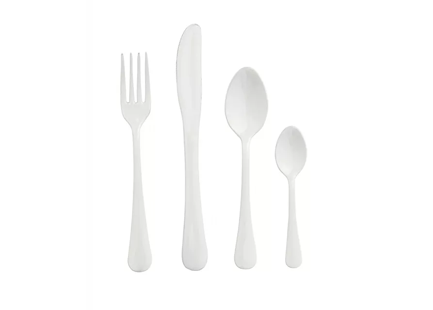 Weißes Besteckset Purity von NORDAL