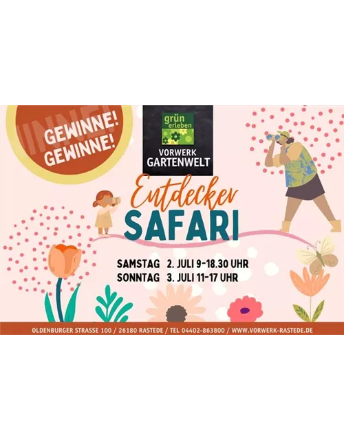 Entdecker-Safari in der Vorwerk Gartenwelt Rastede