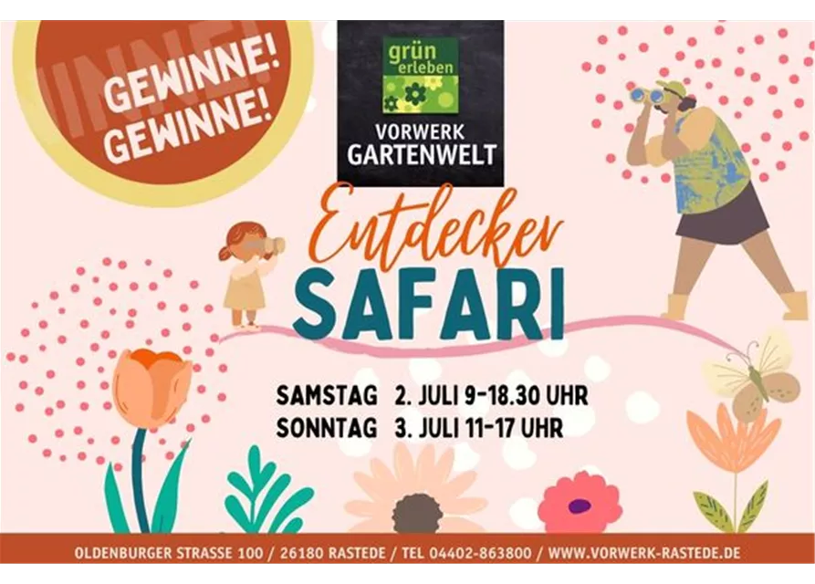 Entdecker-Safari in der Vorwerk Gartenwelt Rastede