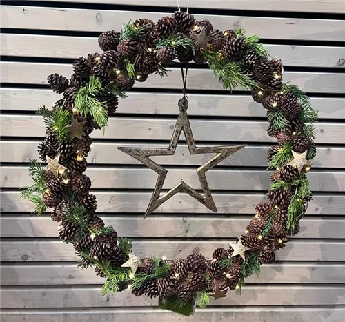 DIY-Workshop Nr. 1 'Festlicher Lichterkranz für Fenster, Tür oder Raumschmuck' 