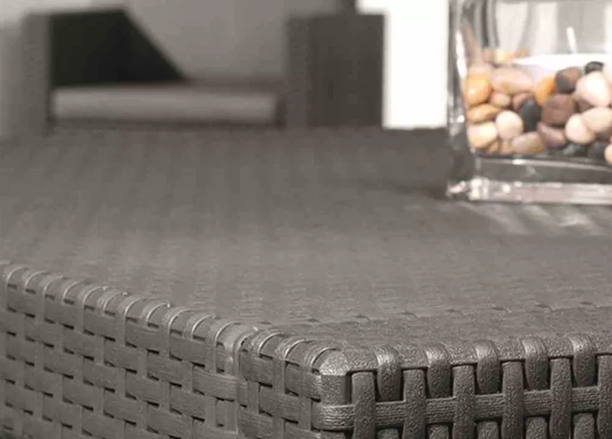 Monaco Loungeset, graphit 2Sessel,1Bank,1Tisch,Kissen