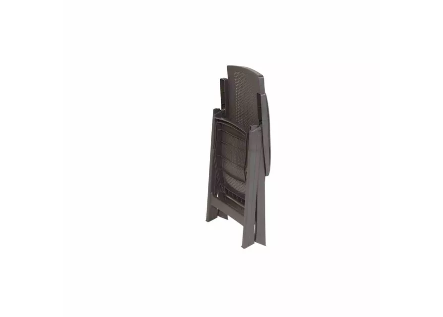 Montreal Klappstuhl graphit Geflechtoptik