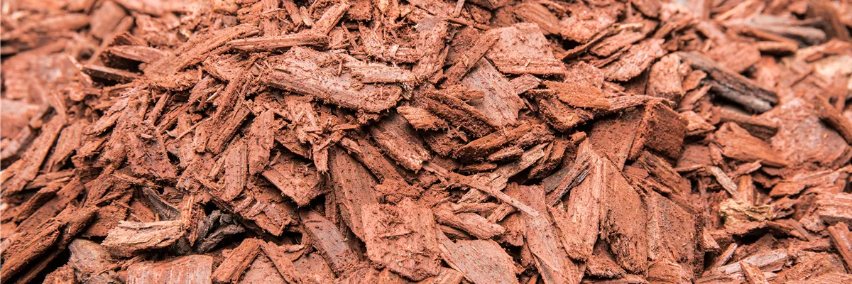 Farbiges Rindenmulch