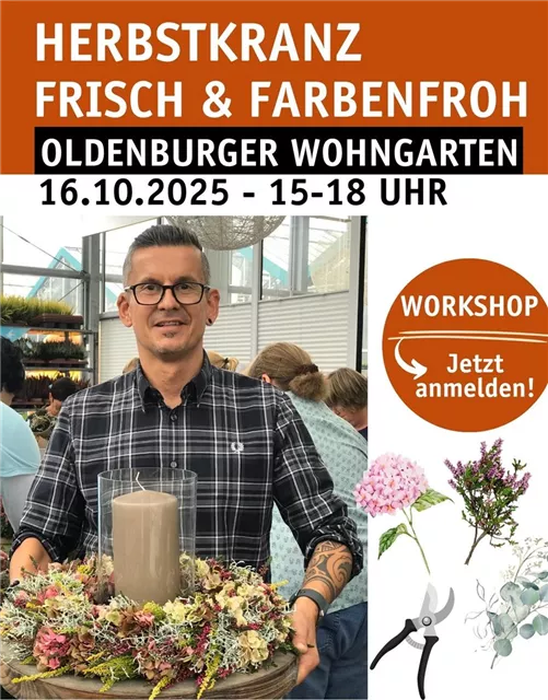 DIY-Workshop Nr. 2 „HERBSTKRANZ - FRISCH UND FARBENFROH“