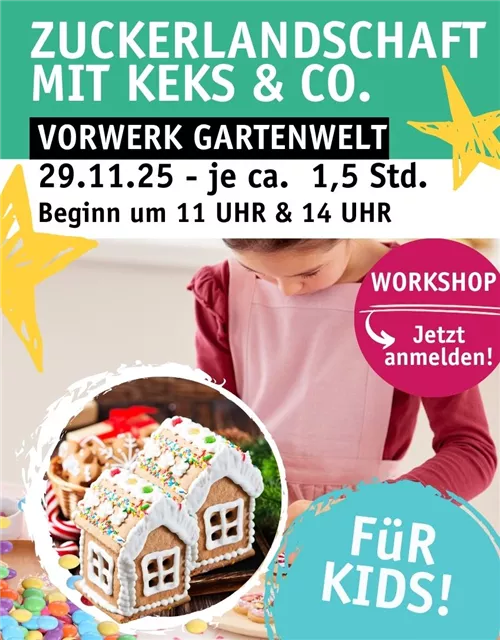 WORKSHOP FüR KIDS: ZUCKERLANDSCHAFT MIT KEKS & CO.